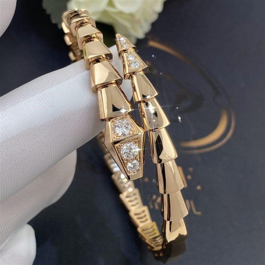 [Love Lucky]SERPENTI BRACELET DIAMONDS PINK GOLD