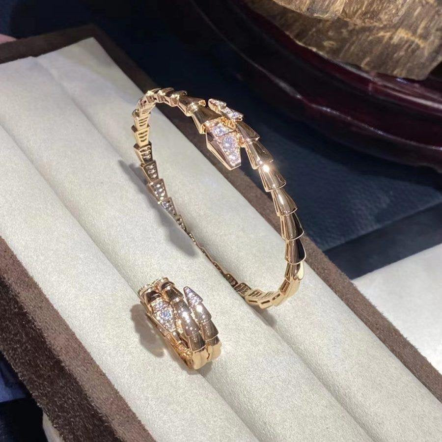 [Love Lucky]SERPENTI BRACELET DIAMONDS PINK GOLD
