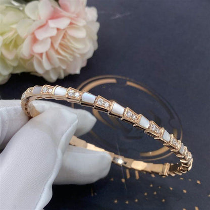 [Love Lucky]SERPENTI ARMBAND ROTGOLD MOP DIAMANT 
