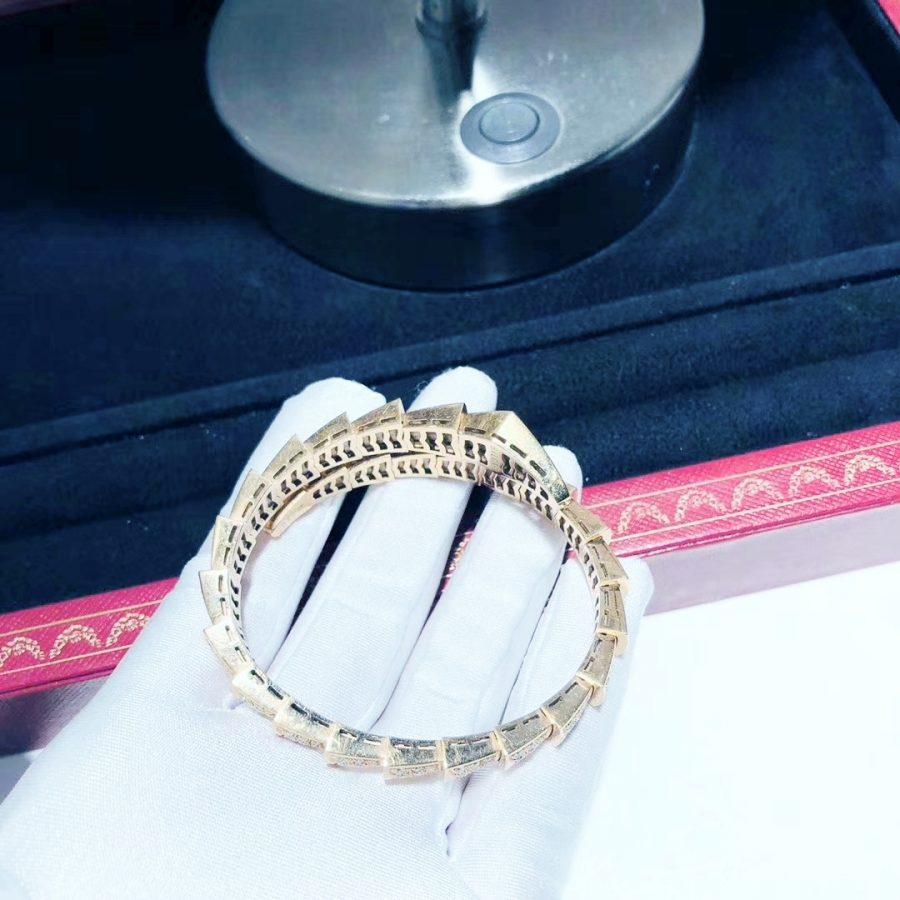 [Love Lucky]SERPENTI ARMBAND 8MM ROTGOLD DIAMANT