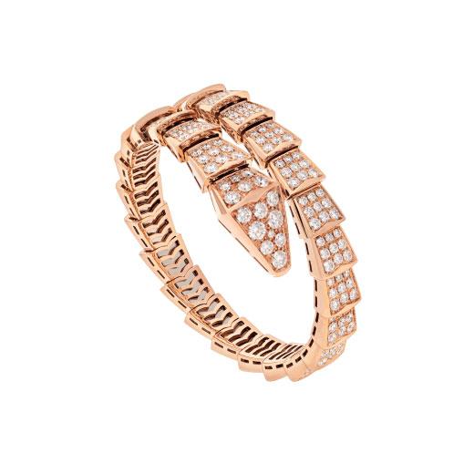 [Love Lucky]SERPENTI ARMBAND 8MM ROTGOLD DIAMANT