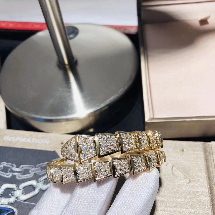 [Love Lucky]SERPENTI ARMBAND 8MM GOLD DIAMANT