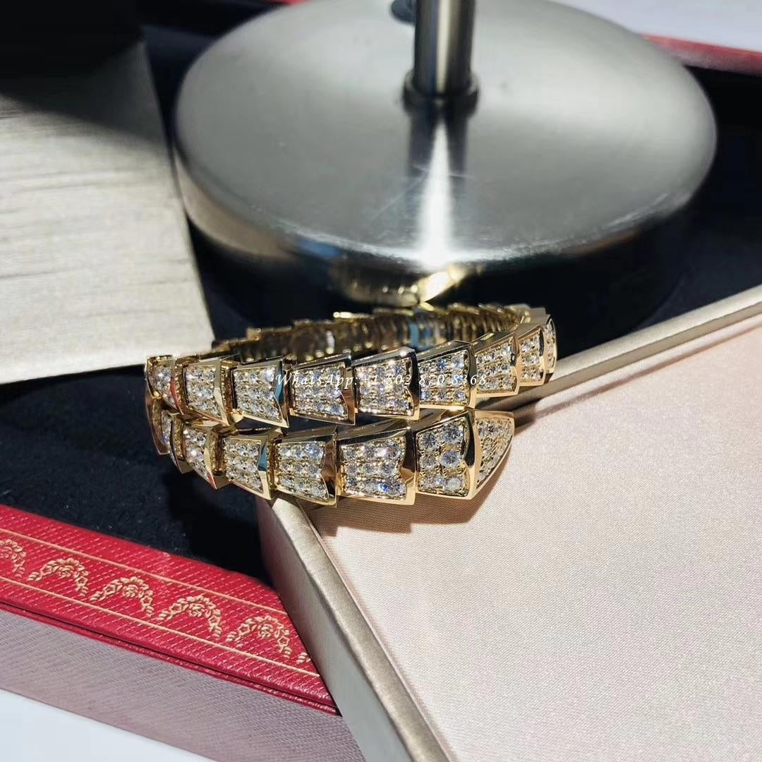 [Love Lucky]SERPENTI ARMBAND 8MM GOLD DIAMANT