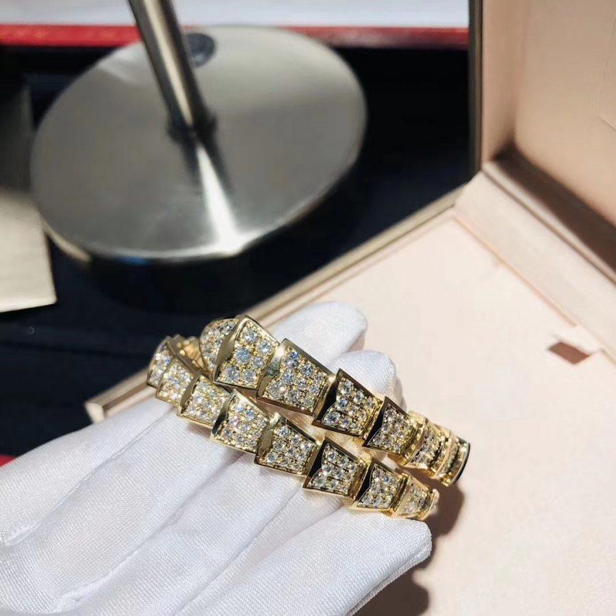 [Love Lucky]SERPENTI ARMBAND 8MM GOLD DIAMANT