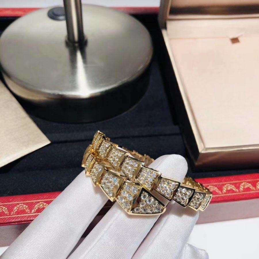 [Love Lucky]SERPENTI ARMBAND 8MM GOLD DIAMANT