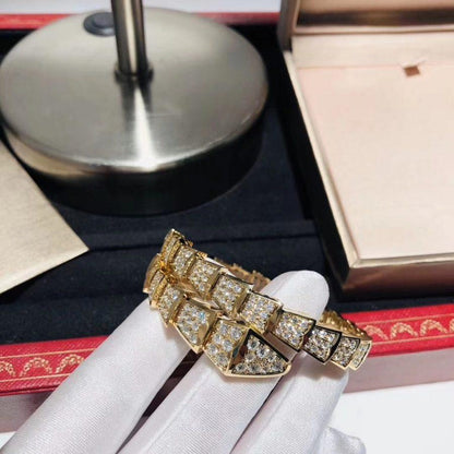 [Love Lucky]SERPENTI ARMBAND 8MM GOLD DIAMANT