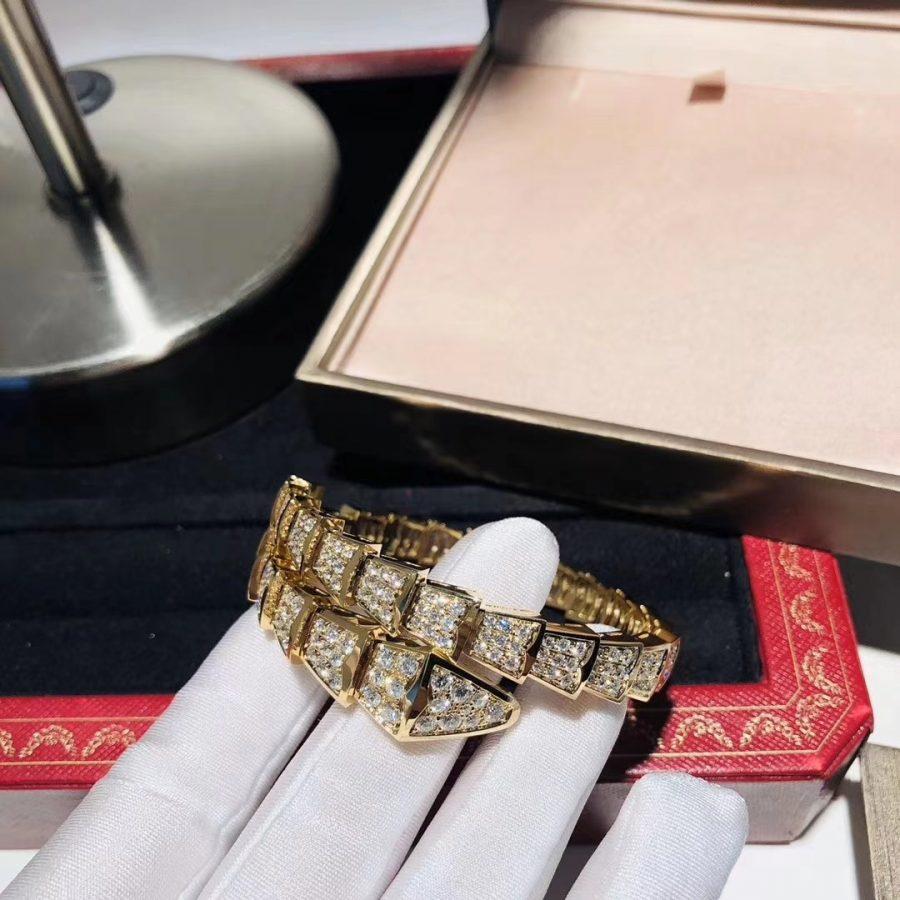 [Love Lucky]SERPENTI ARMBAND 8MM GOLD DIAMANT