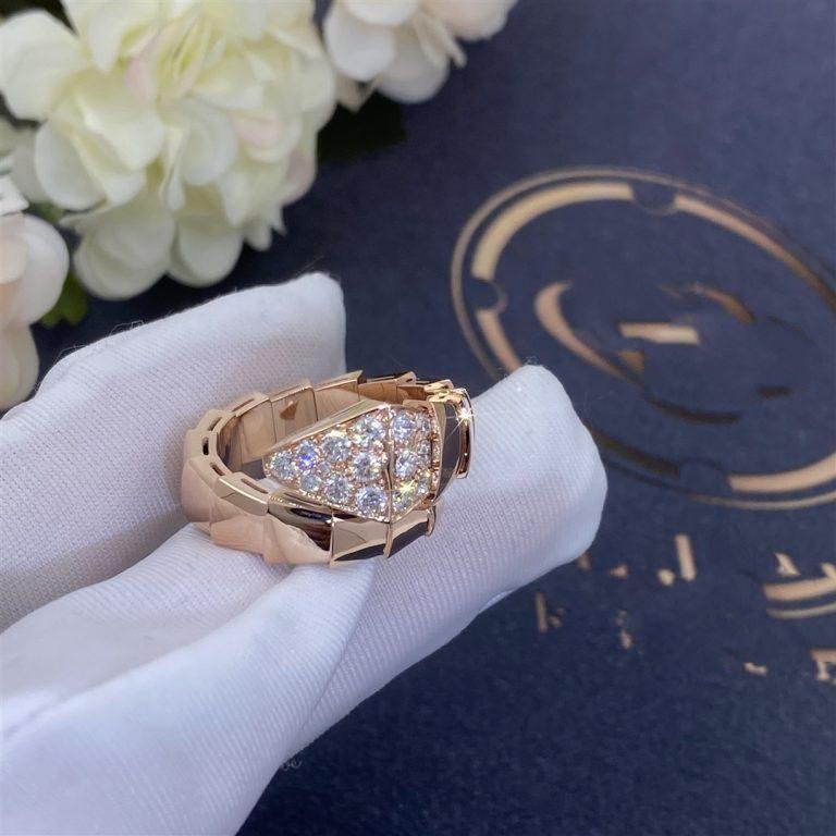 [Love Lucky]SERPENTI RING PINK GOLD DIAMOND