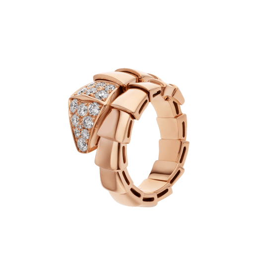 [Love Lucky]SERPENTI RING ROSA GOLD DIAMANT