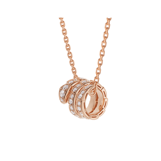 [Love Lucky]SERPENTI ROSA GOLD HALSKETTE DOPPELRING DIAMANT