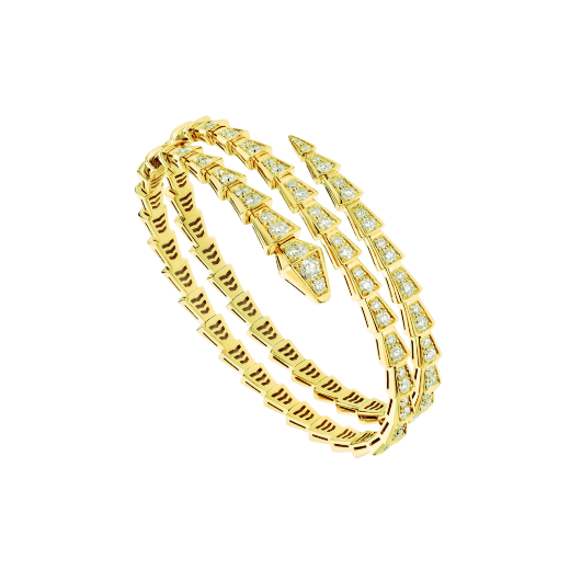 [Love Lucky]SERPENTI BRACELET GOLD DIAMOND DOUBLE ROW
