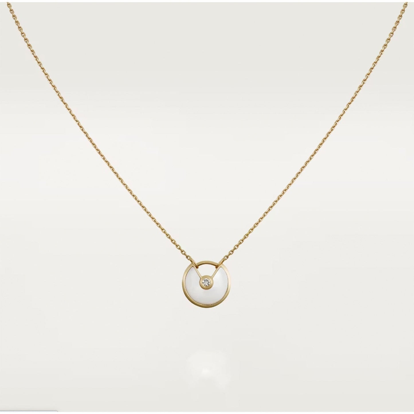 [Love Lucky]AMULETT ROSÉGOLD MOP HALSKETTE