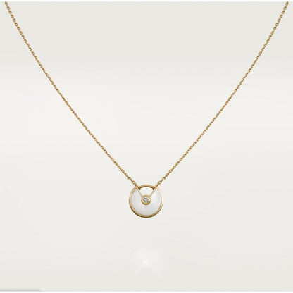 [Love Lucky]AMULETT ROSÉGOLD MOP HALSKETTE