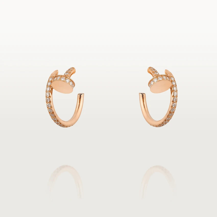 [Love Lucky]JUSTE Ohrringe 12,75 mm Roségold Diamant