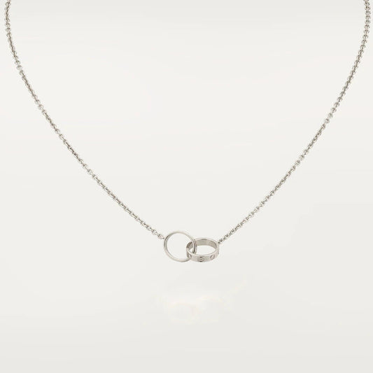 [Love Lucky] LIEBESHALSKETTE ROSA GOLD UND SILBER 