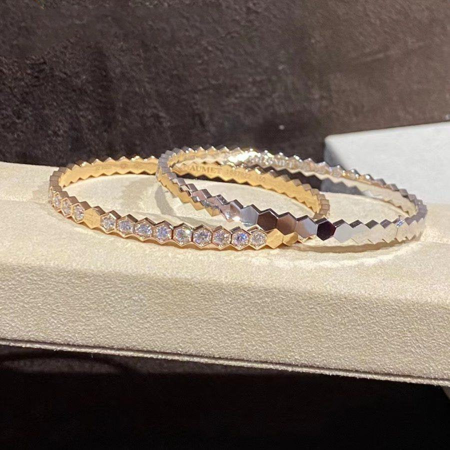 [Love Lucky] BEE LOVE GOLD ARMBAND VOLLER DIAMANT 