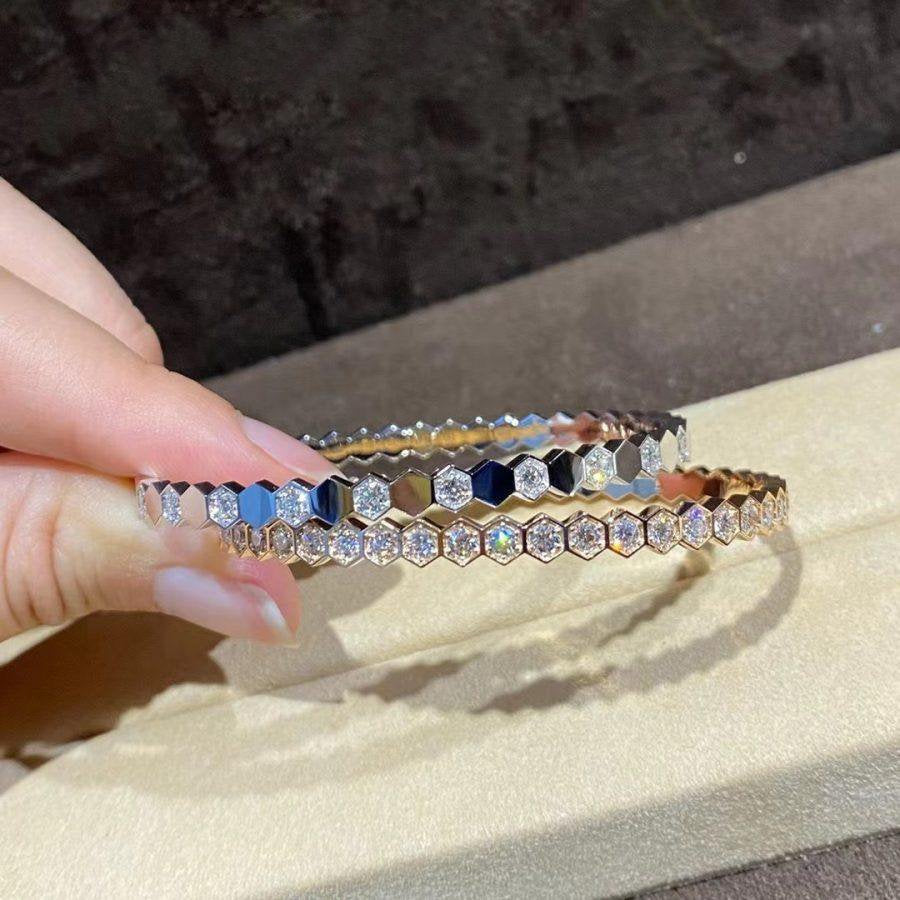 [Love Lucky] BEE LOVE GOLD ARMBAND VOLLER DIAMANT 