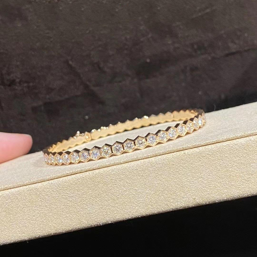 [Love Lucky] BEE LOVE GOLD ARMBAND VOLLER DIAMANT 