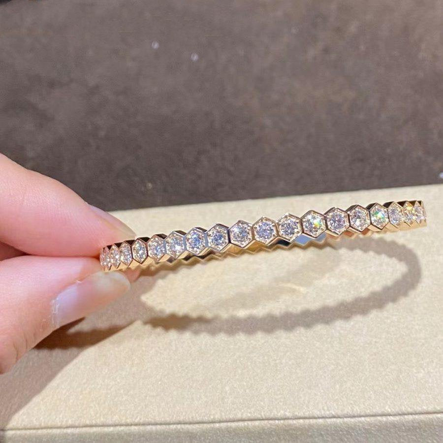 [Love Lucky] BEE LOVE GOLD ARMBAND VOLLER DIAMANT 