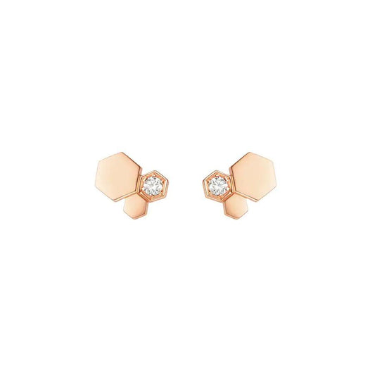 [Love Lucky] BEE LOVE ROSÉGOLD DIAMANT OHRRINGE