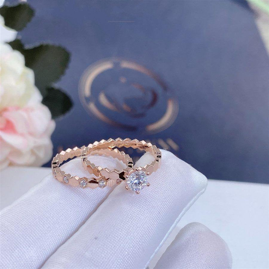 [Love Lucky] BEE LOVE RING ROSA GOLD 1 DIAMANT