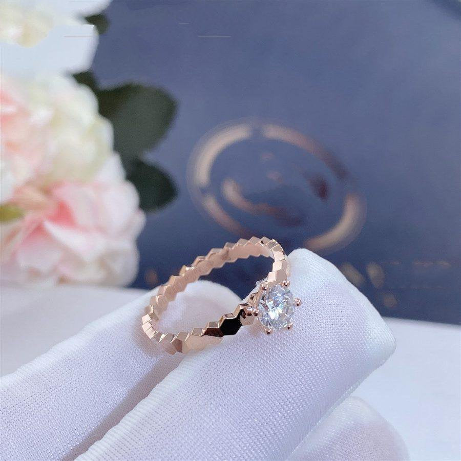 [Love Lucky] BEE LOVE RING ROSA GOLD 1 DIAMANT