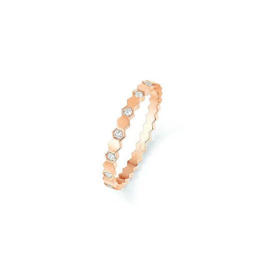 [Love Lucky] BEE LOVE RING ROSA GOLD DIAMANT