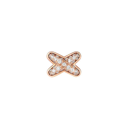 [Love Lucky]JEUX DE PINK GOLD DIAMANT OHRRINGE