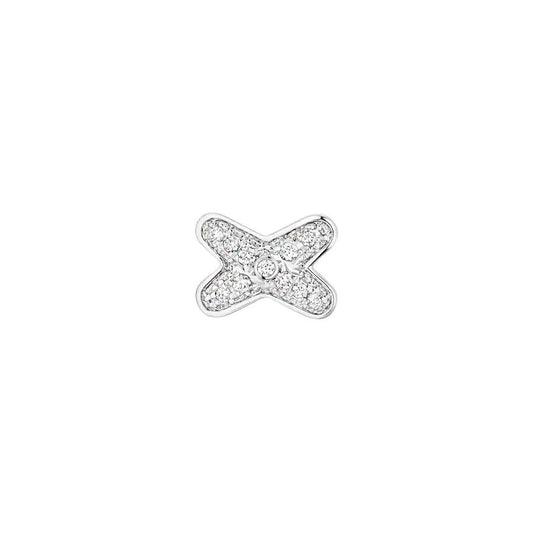 [Love Lucky]JEUX DE SILVER DIAMOND OHRRINGE