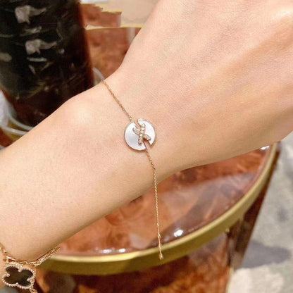 [Love Lucky]JEUX DE BRACELET MOP PINK GOLD DIAMONDS