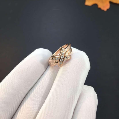 [Love Lucky]JEUX DE PINK GOLD DIAMOND RING