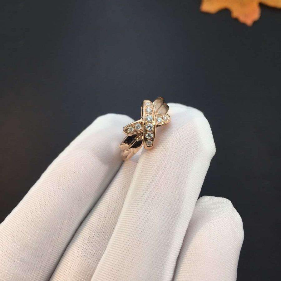 [Love Lucky]JEUX DE PINK GOLD DIAMOND RING