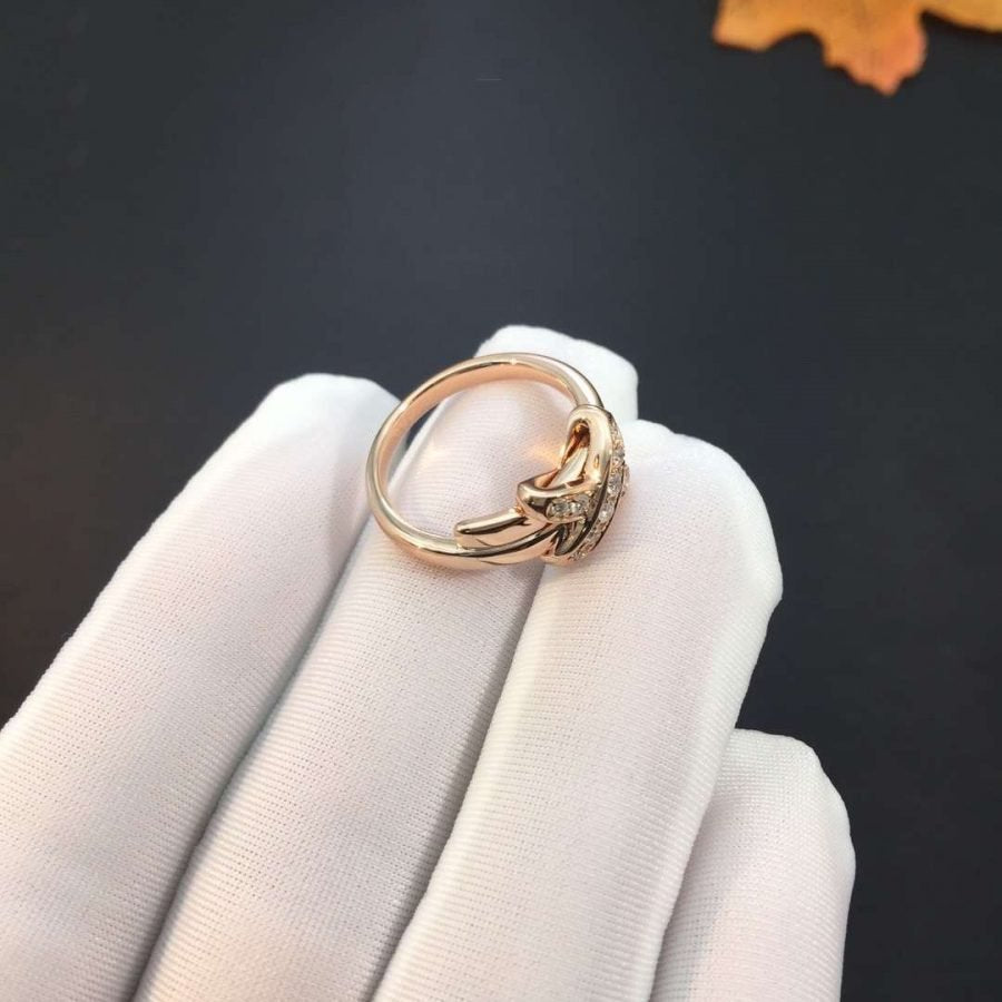 [Love Lucky]JEUX DE PINK GOLD DIAMOND RING