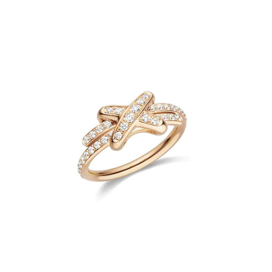 [Love Lucky]JEUX DE RING ROSA GOLD DIAMANT