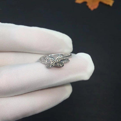 [Love Lucky]JEUX DE SILVER DIAMOND RING