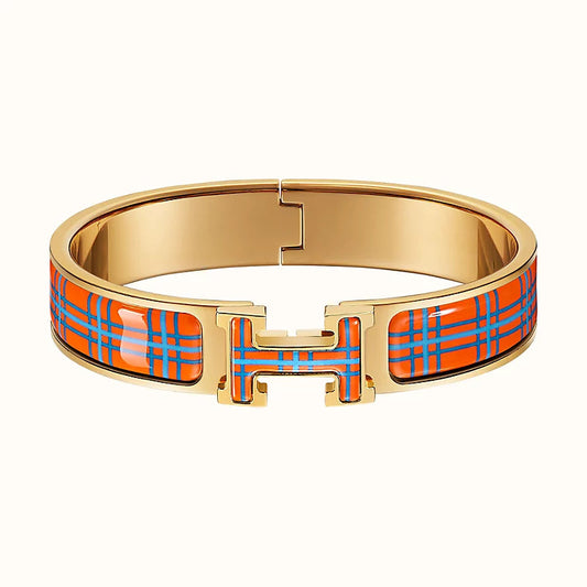 [Love Lucky]H TARTAN BRACELET 12MM
