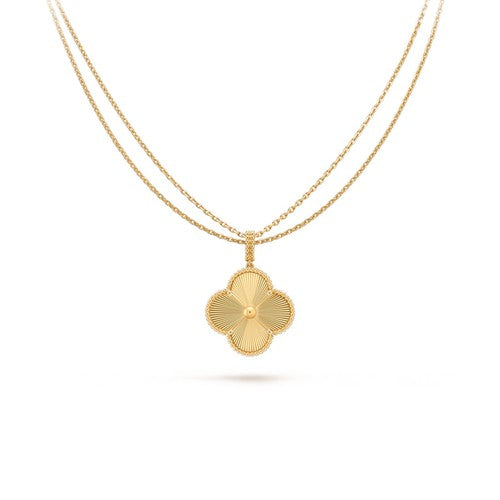 [Love Lucky] KLEEBLATT 25MM ANHÄNGER HALSKETTE GOLD 