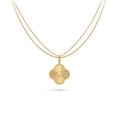 [Love Lucky] KLEEBLATT 25MM ANHÄNGER HALSKETTE GOLD 