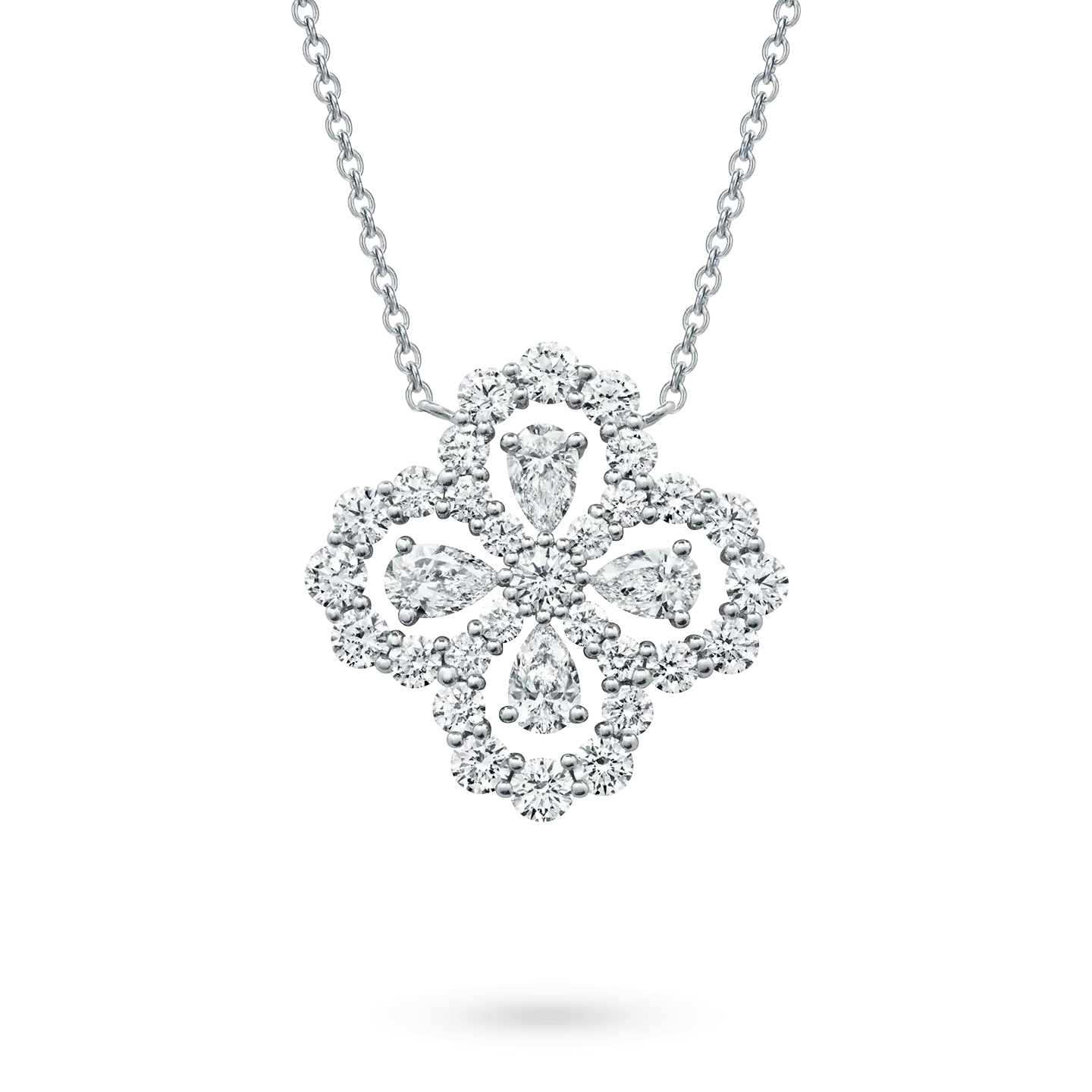 [Love Lucky] LOOP HALSKETTE VOLLMOTIV DIAMANT 16MM MEHRERE FARBEN