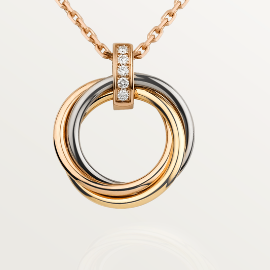 [Love Lucky]TRINITY HALSKETTE GOLD DIAMANTEN