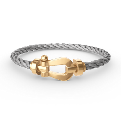 [Love Lucky]FORCE GROSSES HUFEISENARMBAND OHNE DIAMANT GOLD