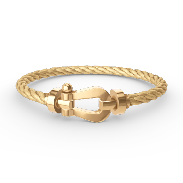 [Love Lucky]FORCE GROSSES HUFEISENARMBAND OHNE DIAMANT GOLD
