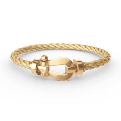 [Love Lucky]FORCE GROSSES HUFEISENARMBAND OHNE DIAMANT GOLD