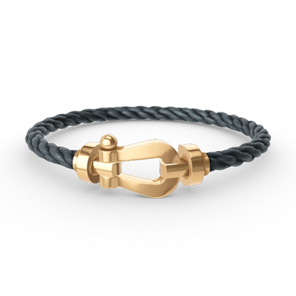 [Love Lucky]FORCE GROSSES HUFEISENARMBAND OHNE DIAMANT GOLD