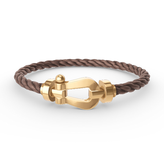 [Love Lucky]FORCE LARGE HORSESHOE NO DIAMOND BRACELET GOLD