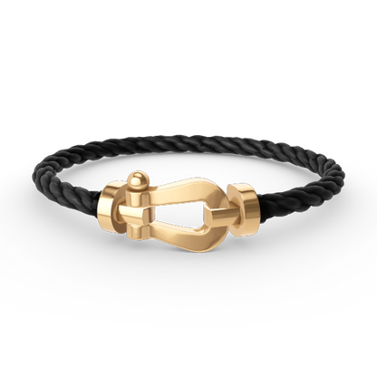 [Love Lucky]FORCE GROSSES HUFEISENARMBAND OHNE DIAMANT GOLD