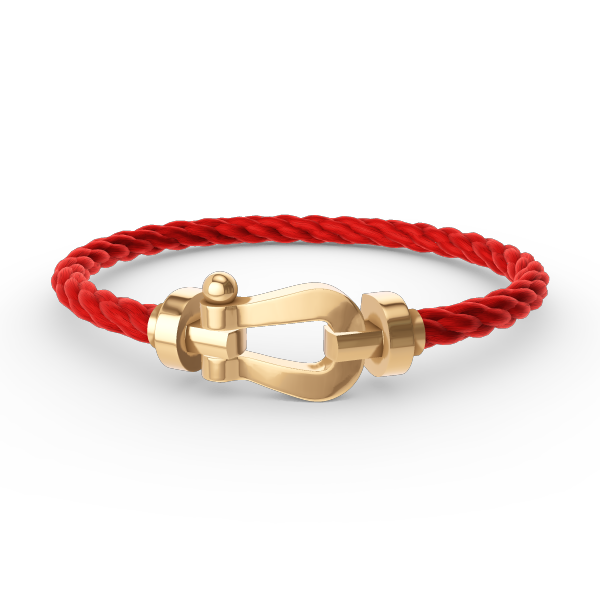 [Love Lucky]FORCE GROSSES HUFEISENARMBAND OHNE DIAMANT GOLD