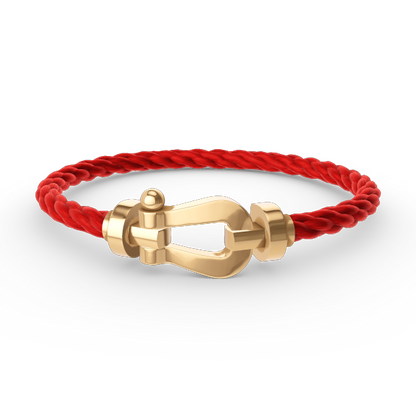 [Love Lucky]FORCE GROSSES HUFEISENARMBAND OHNE DIAMANT GOLD