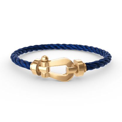 [Love Lucky]FORCE GROSSES HUFEISENARMBAND OHNE DIAMANT GOLD