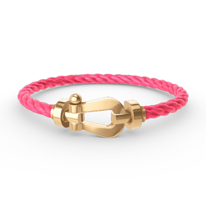 [Love Lucky]FORCE GROSSES HUFEISENARMBAND OHNE DIAMANT GOLD